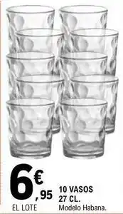 E.Leclerc 10 vasos oferta
