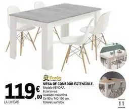 E.Leclerc Mesa de comedor extensible oferta