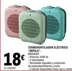 E.Leclerc Abrila - termoventilador eléctrico oferta