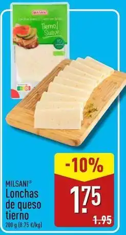 ALDI Milsani - lonchas de queso tierno oferta