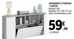 E.Leclerc Aparador 3 puertas + hueco oferta