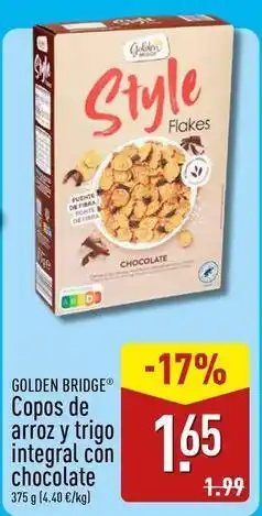 ALDI Style - copos de arroz y trigo integral con chocolate oferta