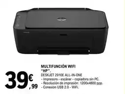E.Leclerc Hp - multifunción wifi deskjet 2910e all-in-one oferta