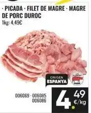 Family Cash Duroc - picada filet de magre magre de porc duroc oferta