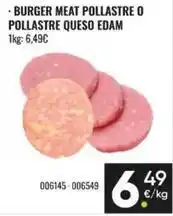 Family Cash Edam - burger meat pollastre o pollastre queso oferta