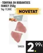 Family Cash Family - tonyina en rodantxes oferta