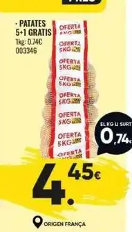 Family Cash Origen - patates 5+1 gratis oferta