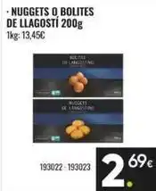 Family Cash Nuggets o bolites de llagosti oferta