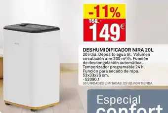 Aire - deshumidificador nira 20l