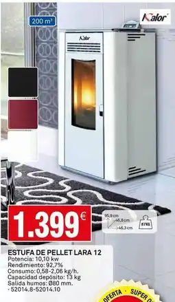 Bricoking Lara - estufa de pellet 12 oferta