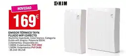 Bricoking Hjm - emisor térmico fluido wifi directo oferta