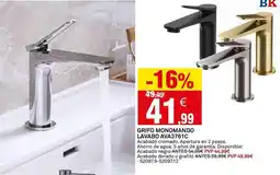 Bricoking Grifo monomando lavabo aw3761c oferta
