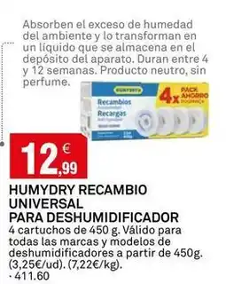 Bricoking Humydry - recambio universal para deshumidificador oferta