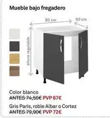 Blanco - mueble bajo fregadero