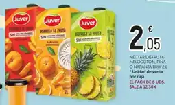 Comerco Cash & Carry Juver nectar disfruta melocotón piña o naranja brik oferta