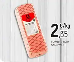 Comerco Cash & Carry a sándwich york fiambre oferta