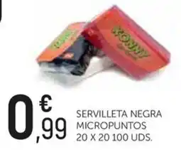 Comerco Cash & Carry Konny servilleta negra micropuntos oferta