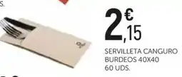 Comerco Cash & Carry Servilleta canguro burdeos oferta