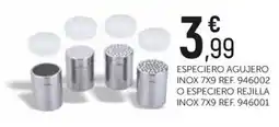 Comerco Cash & Carry especiero agujero inox 7x9 oferta