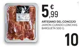 Comerco Cash & Carry Artesano del Concejo jamón curado lonchas oferta