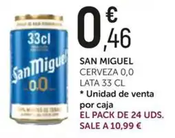 Comerco Cash & Carry San Miguel cerveza 0,0 oferta