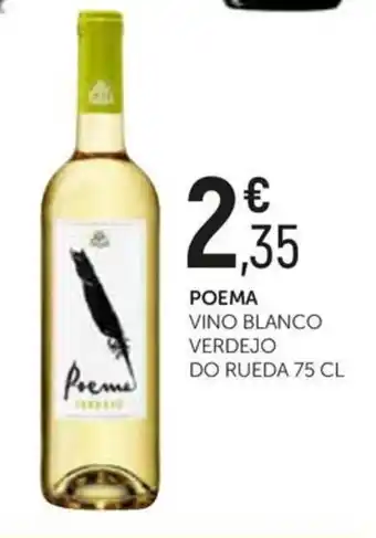Poema vino blanco verdejo