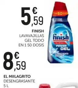 Comerco Cash & Carry Finish lavavajillas gel todo en 1 50 dosis oferta