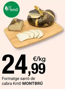 BonpreuEsclat Montbrú formatge sarró de cabra km0 oferta