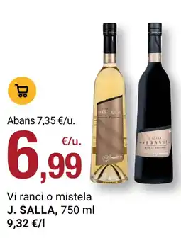 BonpreuEsclat J. salla vi ranci o mistela oferta