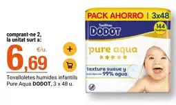 BonpreuEsclat Dodot toallitas infantiles pure aqua oferta