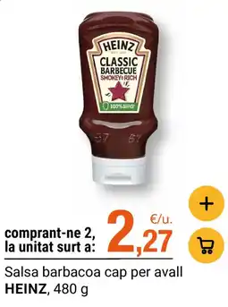 BonpreuEsclat Heinz salsa barbacoa cap per avall oferta