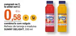 BonpreuEsclat Sunny Delight refresc de taronja o maduixa oferta
