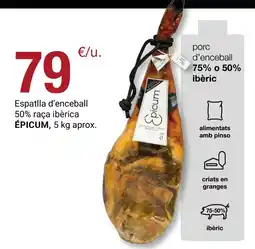 BonpreuEsclat ÉPICUM espatlla d'enceball 50% raça ibèrica oferta