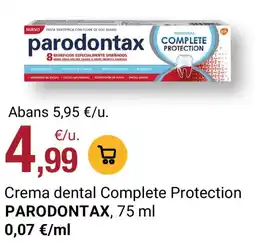 BonpreuEsclat parodontax crema dental complete protection oferta