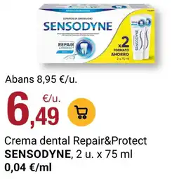 BonpreuEsclat Sensodyne crema dental Repair&Protect menta oferta