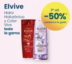 Clarel Elvive hidra hialurónico y color vive toda la gama oferta