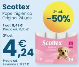 Clarel Scottex Papel higiénico Original oferta