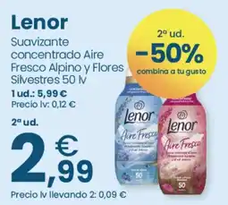 Clarel Lenor Suavizante concentrado Aire Fresco Alpino y Flores Silvestres oferta