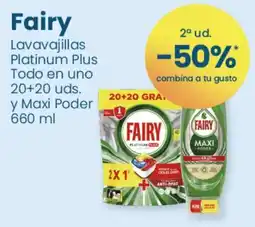 Clarel Fairy lavavajillas Platinum Plus oferta