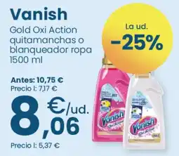Clarel Vanish Gold Oxi Action quitamanchas o blanqueador ropa oferta