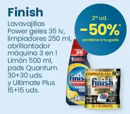 Clarel Finish lavavajillas power geles 35 lv limpiadores abrillantador maquina 3 en 1 limon pods quantum y ultimate plus oferta