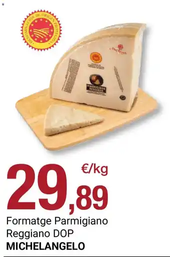 Michelangelo formatge parmesano reggiano dop