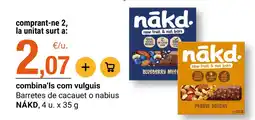 BonpreuEsclat Nākd. barretes de cacauet o nabius oferta