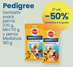 Clarel Pedigree Dentastix snack perros Mini y perros Medianos oferta