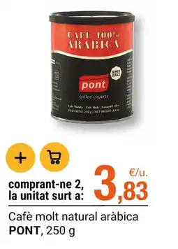 BonpreuEsclat Pont cafe molt natural aràbica oferta