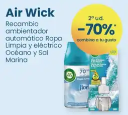 Clarel Air Wick recambio ambientador automático ropa limpia y eléctrico océano y sal marina oferta