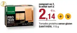 BonpreuEsclat Santiveri torrades proteïna sense gluten oferta
