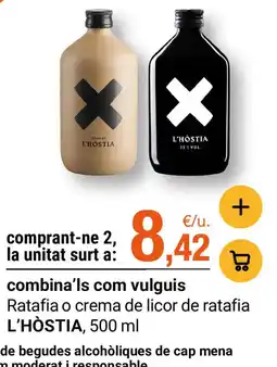 BonpreuEsclat L'Hòstia ratafia o crema de licor de ratafia oferta