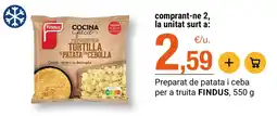 BonpreuEsclat Findus tortilla de patata con cebolla oferta