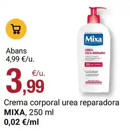 BonpreuEsclat Mixa crema corporal urea reparadora oferta